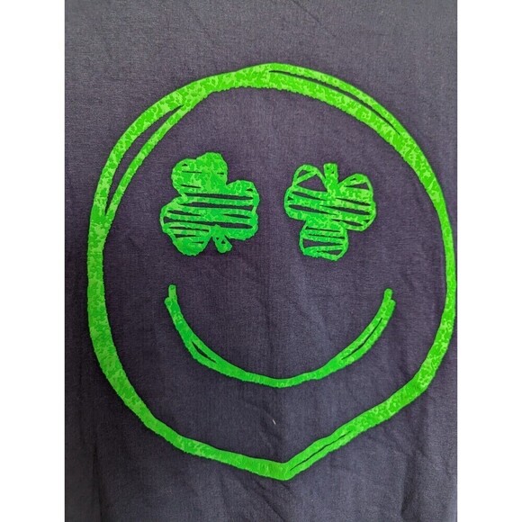 Tommy Bahama Kids Tee Large 10/12 Blue Green St Patricks - Picture 4 of 10